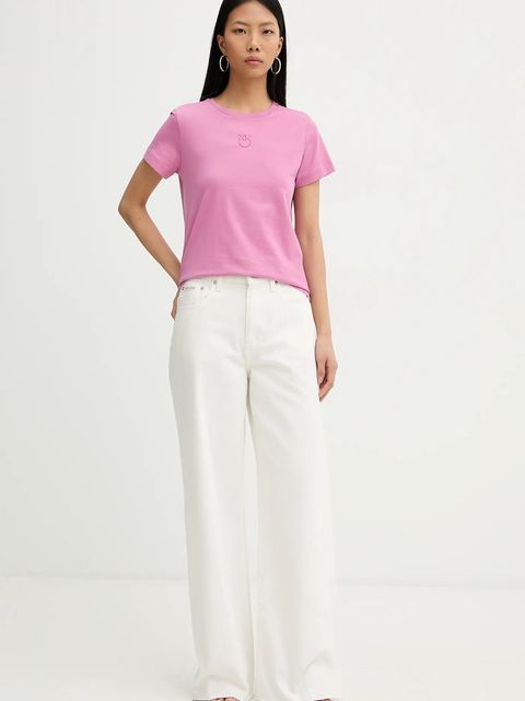 Pinko t-shirt bawełniany - zdjęcie produktu nr 1