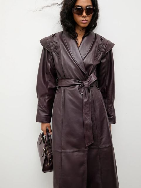 Answear.LAB płaszcz skórzany