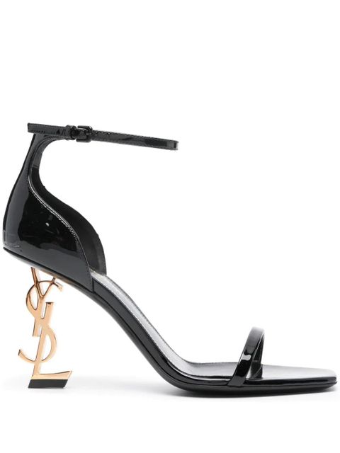 Saint Laurent Opyum 85mm patent-leather sandals - Black - zdjęcie produktu nr 1