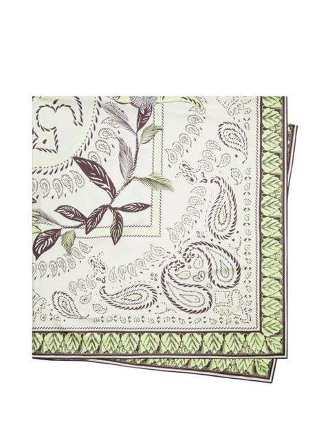 Tory Burch Cockatoo oversized bandana square scarf - Neutrals - zdjęcie produktu nr 2