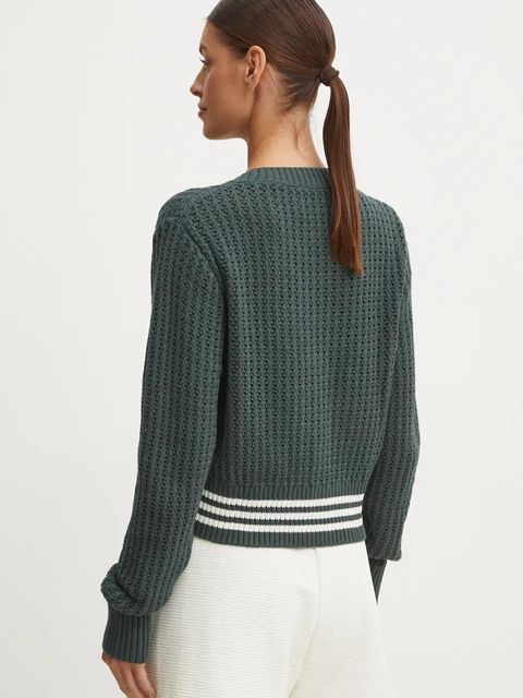 adidas Originals kardigan Cardigan damski kolor zielony IX1046