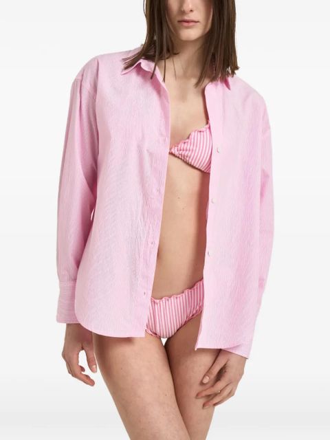 MC2 Saint Barth stripe-pattern shirt - Pink - zdjęcie produktu nr 2