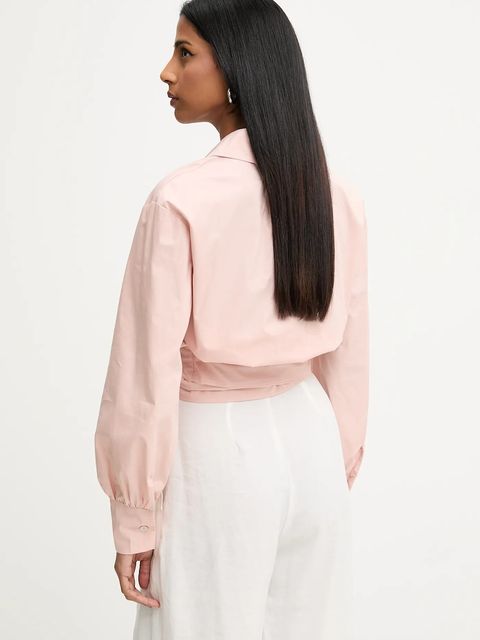 Answear.LAB koszula damska kolor różowy relaxed z kołnierzykiem klasycznym - zdjęcie produktu nr 2