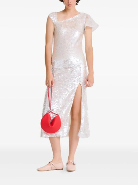 Longchamp small Le Roseau tote bag - Red - zdjęcie produktu nr 2