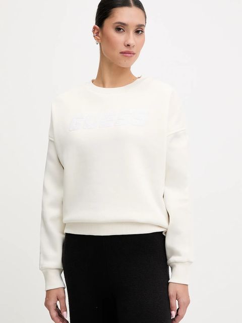 Guess bluza AELIA damska kolor beżowy gładka V5BQ10 KB681 - zdjęcie produktu nr 1