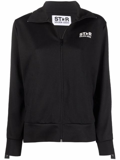 Golden Goose logo zipped tracksuit jacket - Black - zdjęcie produktu nr 1