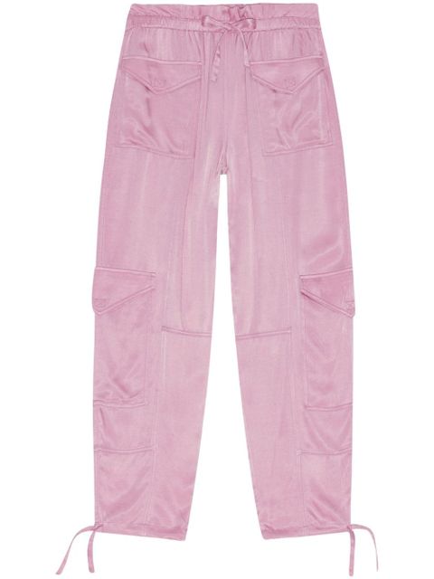GANNI drawstring cargo trousers - Pink - zdjęcie produktu nr 1