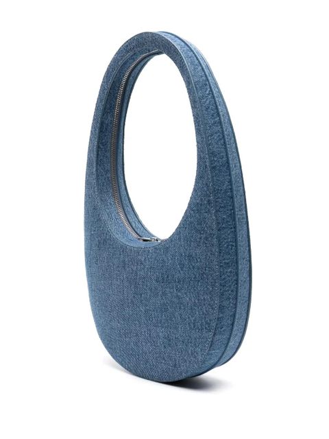 Coperni Swipe denim shoulder bag - Blue
