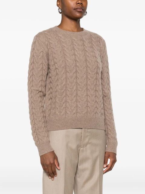 Max Mara cable-knit sweater - Brown