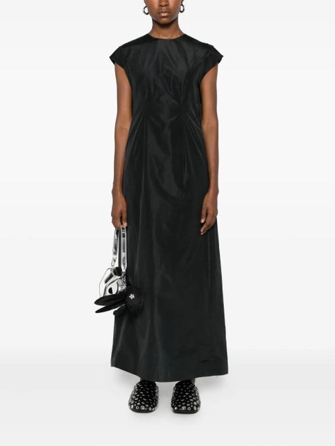 Simone Rocha cap-sleeve taffeta dress - Black - zdjęcie produktu nr 2