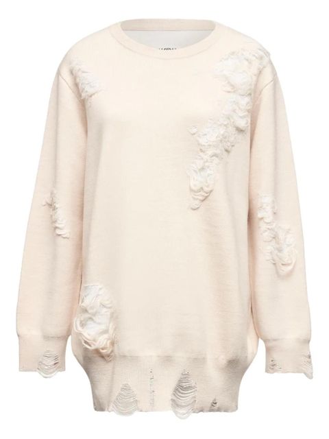 MM6 Maison Margiela distressed sweatshirt - Neutrals - zdjęcie produktu nr 2