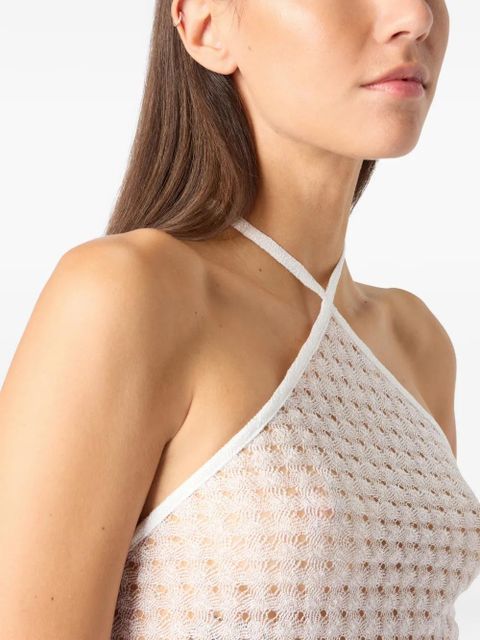 Missoni halterneck top - White