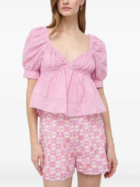 PINKO eyelet puff-sleeve top - zdjęcie produktu nr 1