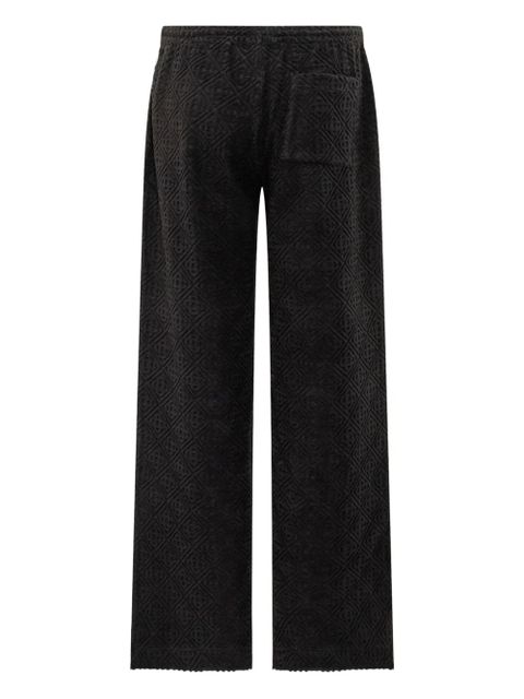 Casablanca textured-panel towelling trousers - Black - zdjęcie produktu nr 2
