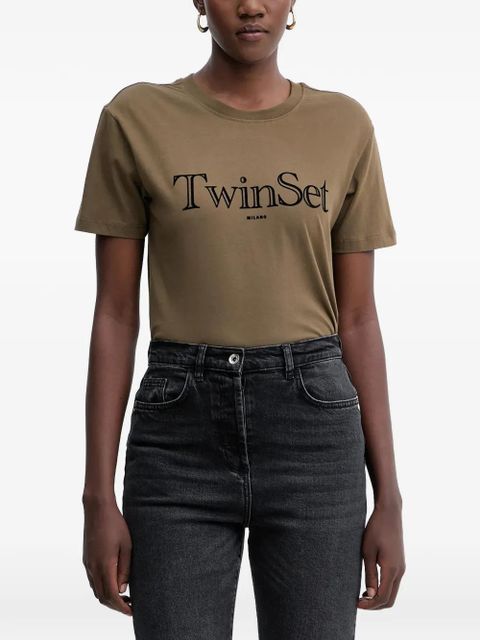 TWINSET graphic T-shirt - Brown - zdjęcie produktu nr 1