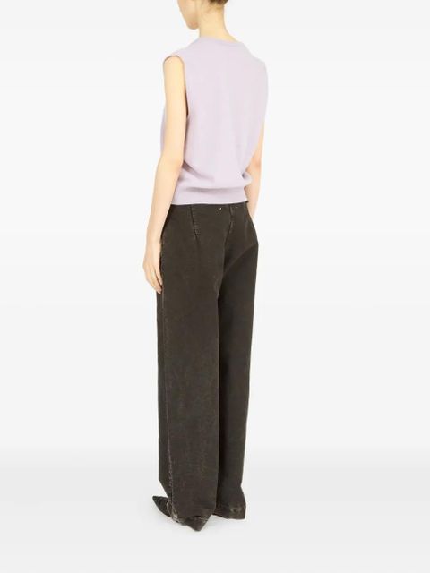 Maison Margiela knitted vest - Grey