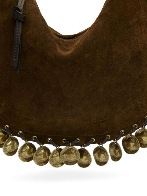 ISABEL MARANT Oskan Soft half-moon medallions-pendents shoulder bag - Brown
