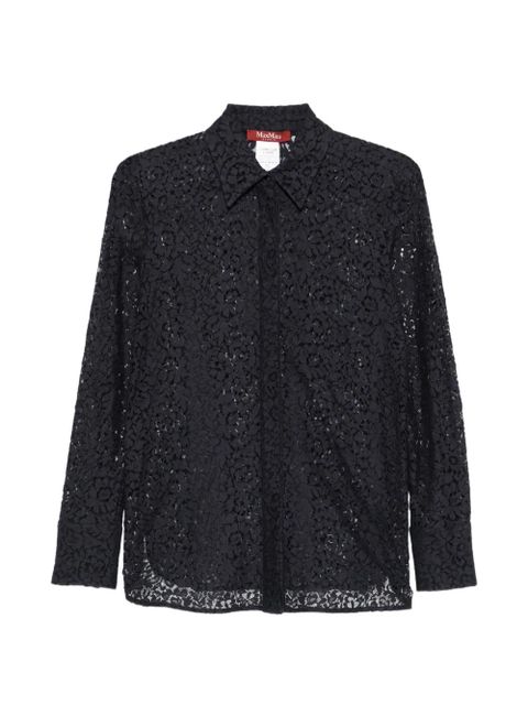Max Mara Gala long-sleeve lace shirt - Black - zdjęcie produktu nr 1