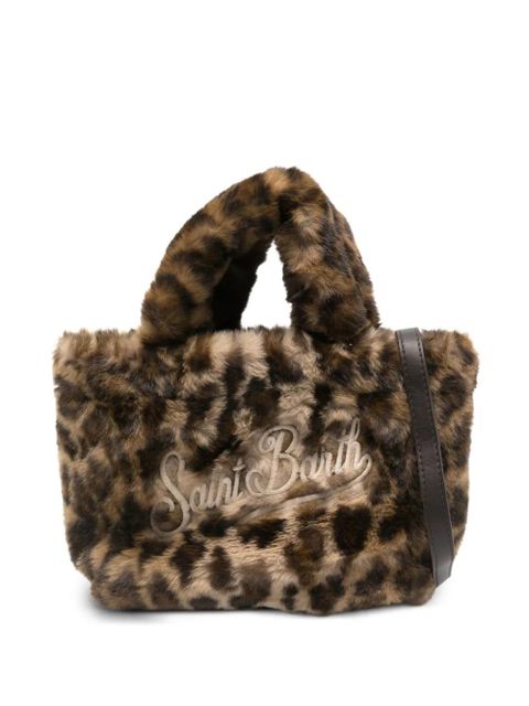 MC2 Saint Barth animal-print embroidered mini bag - Brown - zdjęcie produktu nr 1