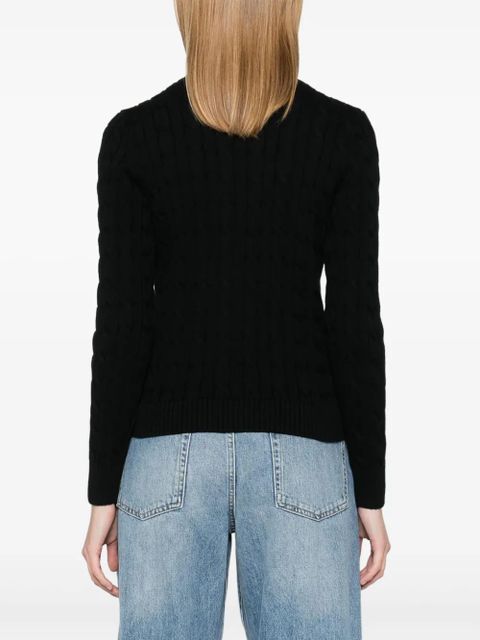 Lauren Ralph Lauren logo-embroidered cardigan - Black - zdjęcie produktu nr 2