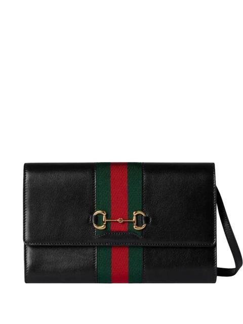 Gucci Horsebit Web shoulder bag - Black - zdjęcie produktu nr 1
