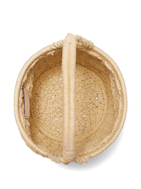 Tory Burch Ella hand-crocheted bucket bag - Neutrals