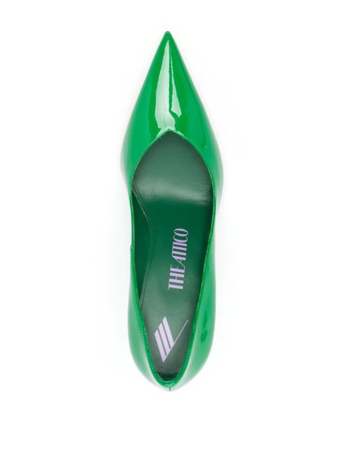 The Attico Cheope 95mm patent pumps - Green