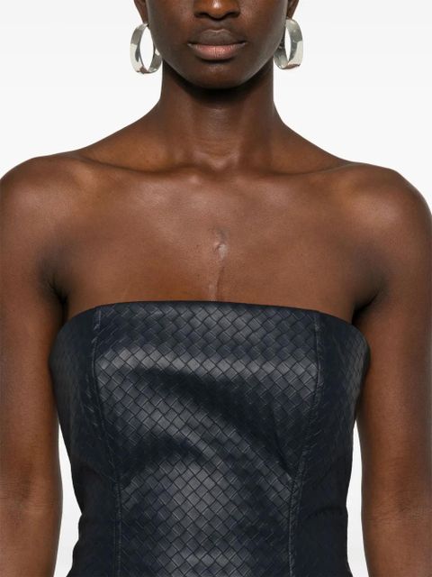 ROTATE BIRGER CHRISTENSEN braided midi dress - Blue