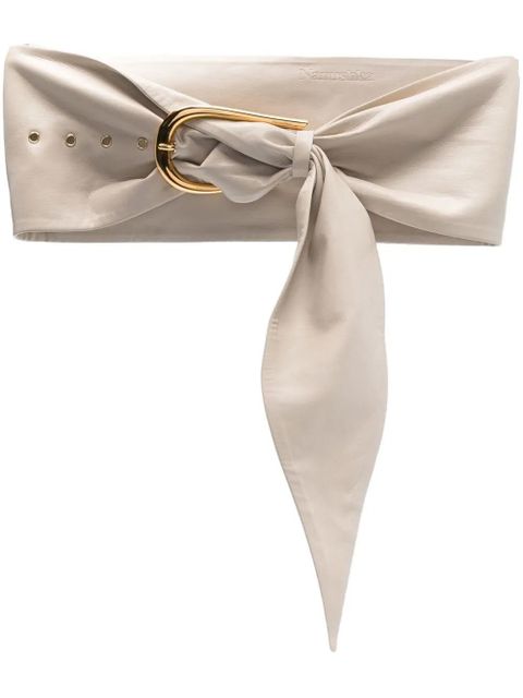 Nanushka Dae drape-detail belt - Neutrals - zdjęcie produktu nr 1