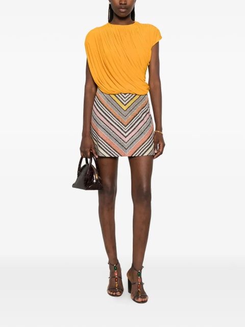 Missoni zide-zip mini skirt - Brown - zdjęcie produktu nr 2