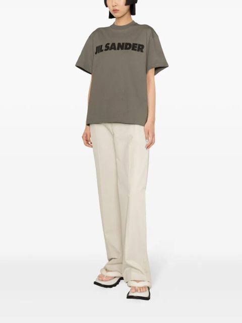 Jil Sander logo-print cotton T-shirt - Green