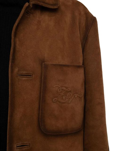 Zadig&Voltaire Venezia pocket suede jacket - Brown