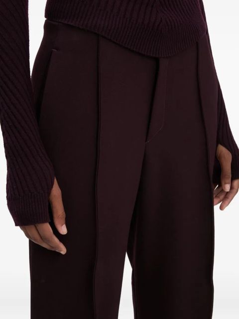 Victoria Beckham split-hem trousers - Brown