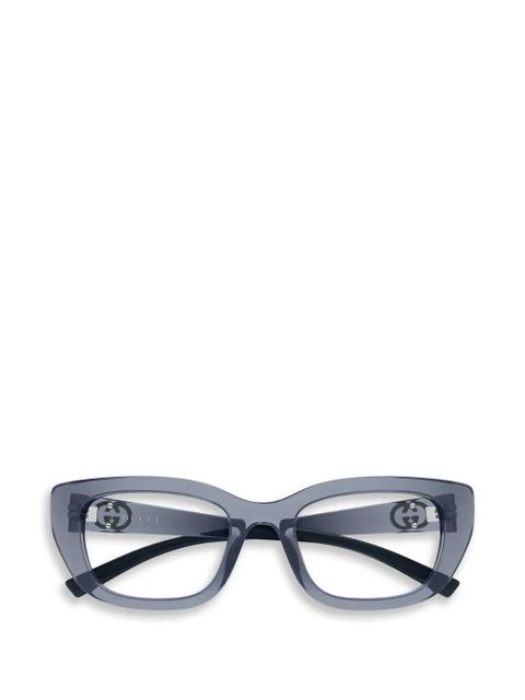 Gucci Eyewear cat-eye glasses - Blue - zdjęcie produktu nr 1