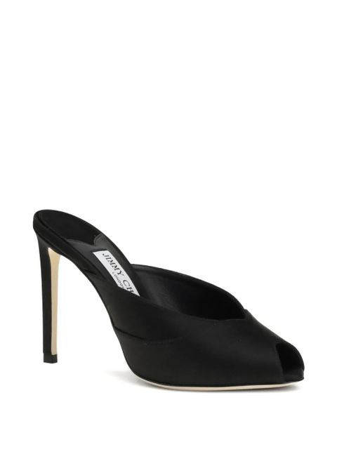 Jimmy Choo Brigitte peep-toe heeled mules - Black - zdjęcie produktu nr 1