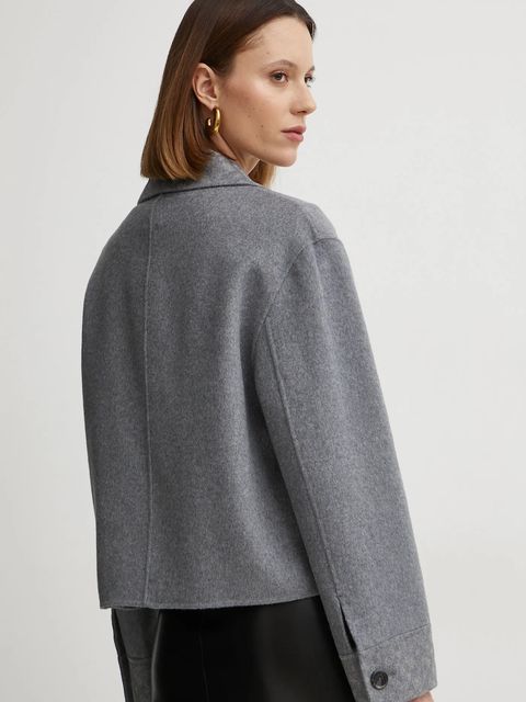 BOSS płaszcz wełniany