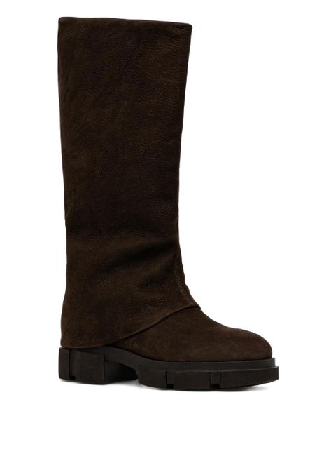 Copenhagen chunky-sole knee-high boots - Brown