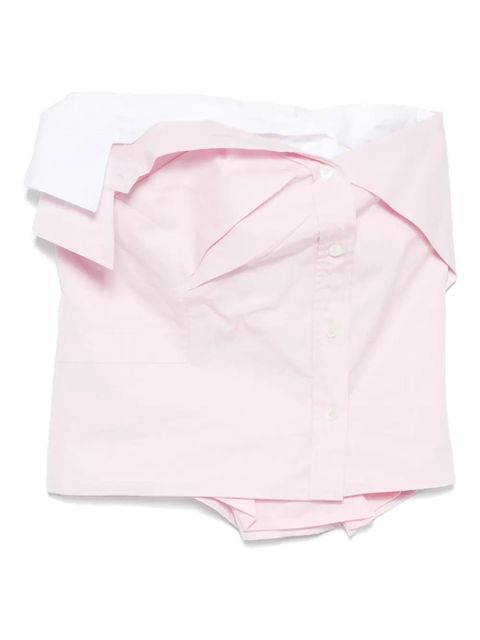 Miu Miu poplin top - Pink - zdjęcie produktu nr 1