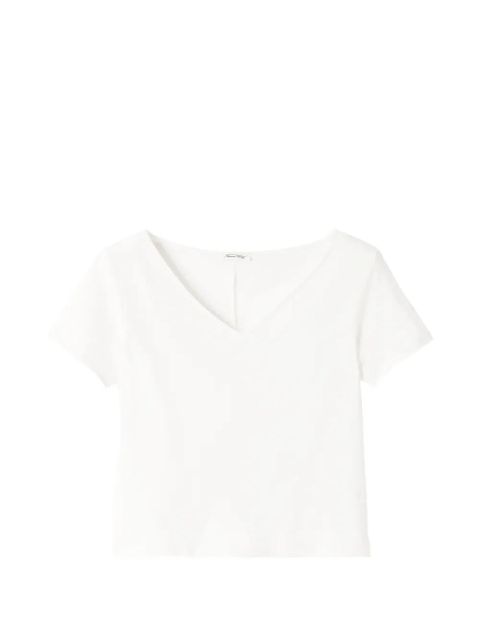 American Vintage Aksun V-neck T-shirt - White - zdjęcie produktu nr 1