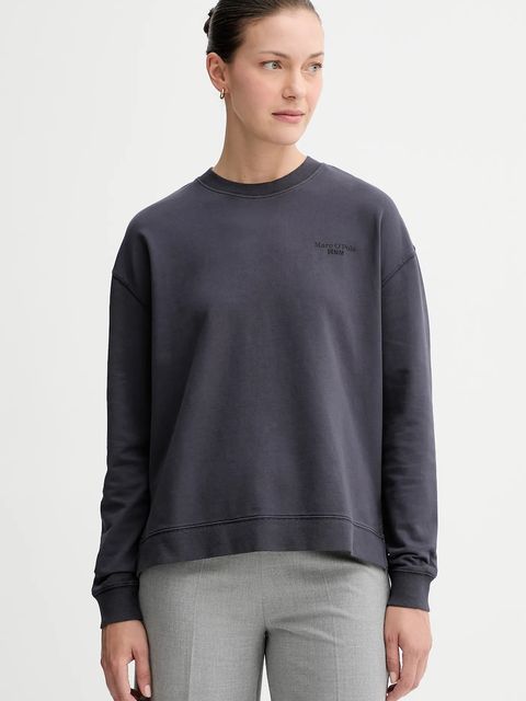 Marc O'Polo bluza bawełniana damska kolor granatowy gładka 5000007724 - zdjęcie produktu nr 1