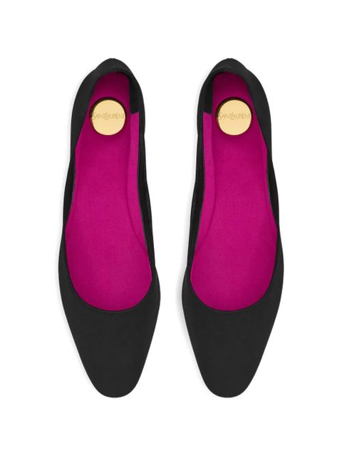 Saint Laurent LOU pointed ballet flat - Black