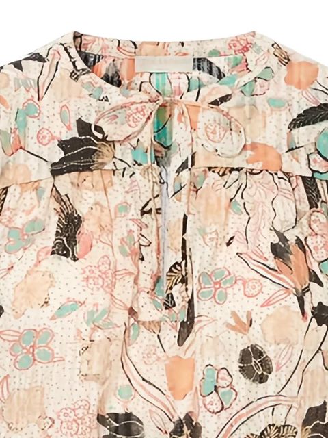 Ulla Johnson floral-print silk-blend blouse - Neutrals - zdjęcie produktu nr 2