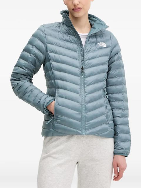 The North Face logo-embroidered padded jacket - Blue - zdjęcie produktu nr 1