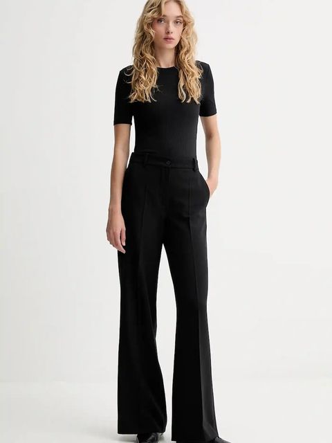 Calvin Klein t-shirt damski kolor czarny LV044D246G