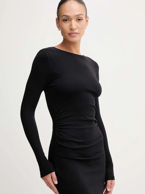 Pepe Jeans sukienka kolor czarny maxi rozkloszowana PL9537717