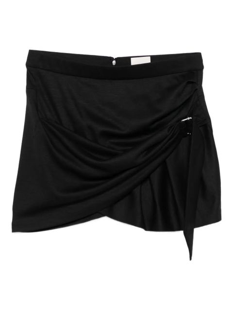 ISABEL MARANT wool draped skirt - Black