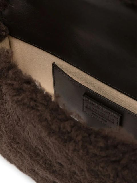 Jacquemus Le Bambidou shearling shoulder bag - Brown