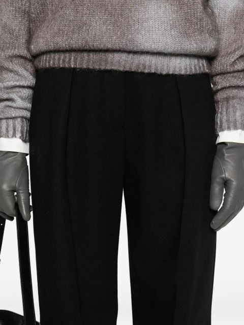 Jil Sander pleated wool trousers - Black