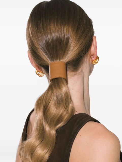 Jennifer Behr leather ponywrap hair accessory - Brown