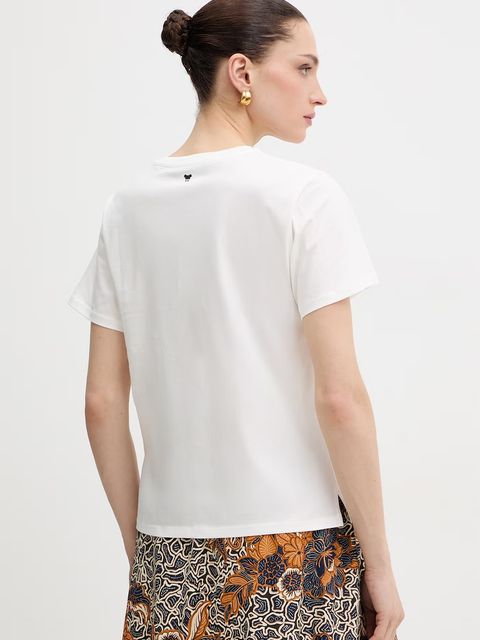 Weekend Max Mara t-shirt bawełniany PANTERA - zdjęcie produktu nr 2